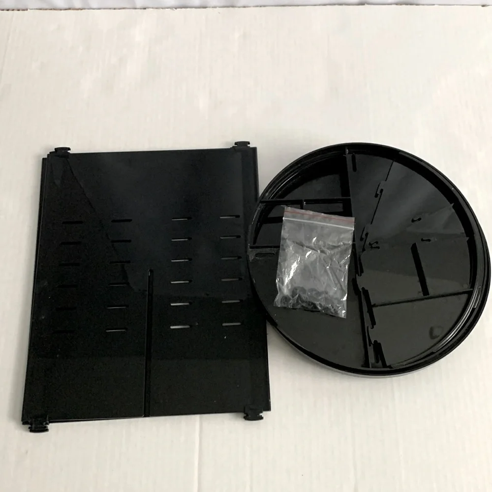 Makeup Acrylic 360 Rotating Makeup Organizer,4 Tier Adjustable Shelf Height